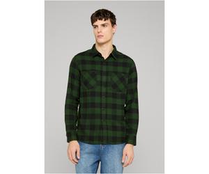 Urban Classics Kariertes Flanell-Shirt schwarz/Forest M
