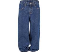 Urban Classics Jungen Jeans Boys 90´s Jeans, Jeans für Jungen im Retro-Style der 90er, Loose Fit, Low-Rise-Schnitt, erhältlich mid indigo washed, 158/164