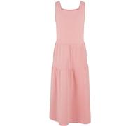 Urban Classics Mädchen Kleid Girls 7/8 Lenght Valance Summer Dress, Volantkleid für Mädchen, ärmellos, lemonadepink, 110/116