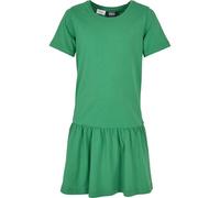 Urban Classics Mädchen Kleid Girls Valance Tee Dress, Sommer Volantkleid für Mädchen, Kurzarm, bodegagreen, 158/164