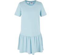 Shirtkleid URBAN CLASSICS "Urban Classics Damen Girls Valance Tee Dress", Mädchen, Gr. 122/128, Normalgrößen, oceanblau, 100% Baumwolle, unifarben, loose fit, Rundhals, Kleider Shirtkleid (13737542-12