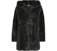 Urban Classics Jacke Teddy Jacket mit Kapuze Schwarz für Mädchen 134/140