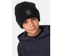 Urban Classics Kinder-Beanie Logopatch - 2er-Pack Schwarz/Royal Blue Gr. 12-13 Jahre