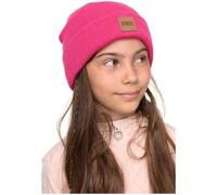 Urban Classics Kinder Mütze Logopatch Beanie Kids 2-Pack pink/Heatherwhite 134/140