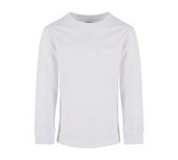bequemes Urban Classics Unisex Sweatshirt Taschen Oversize 220 g/m² mit Baumwolle Weiß 158/164