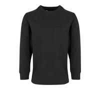 Urban Classics Jungen Sweatshirt Boys Heavy Oversized Pocket Longsleeve, Langarmshirt für Jungen, black, 158/164