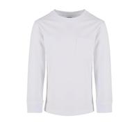 Urban Classics Jungen Sweatshirt Boys Heavy Oversized Pocket Longsleeve, Langarmshirt für Jungen, white, 146/152