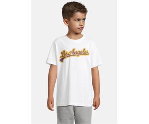 Urban Classics Kinder T-Shirt 2 Pack kurzarm Los Angeles Compton UCK7906A White+Heathergrey-122/128