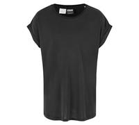 Urban Classics Mädchen T-Shirt Girls Modal Extended Shoulder Tee, T-Shirt für Mädchen mit überschnittenen Schultern, black, 158/164