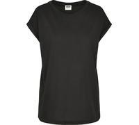 Urban Classics Mädchen T-Shirt Organic Extended Shoulder Tee – Loose-Fit Schwarz 134/140