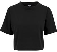 Urban Classics Mädchen T-Shirt Girls Short Kimono Tee – Oversized Crop, Schwarz 158/164