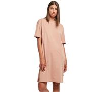 Urban Classics Ladies Organic Oversized Slit Tee Dress in Gr. S in Gelb