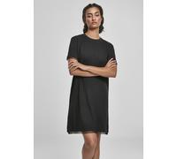 Urban Classics Damen Ladies Boxy Lace Hem Tee Dress Kleid, Black, L