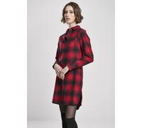 Urban Classics Check Shirt Damen Kleid rot kariert Gr. XS