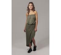 Urban Classics Ladies Viscose Bandeau Dress Damen-Kleid lang - schwarz 5XL