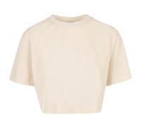 Urban Classics - kurzes T-Shirt für Damen (Hell Sandfarben)