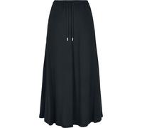 Urban Classics Ladie Viscose Midi Skirt Langer Rock schwarz in 4XL