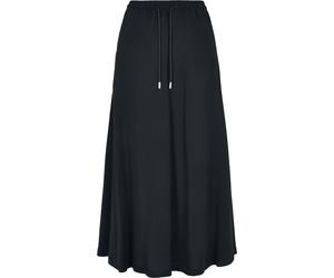 Urban Classics Ladie Viscose Midi Skirt Langer Rock schwarz in S