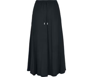 Urban Classics Ladie Viscose Midi Skirt Langer Rock schwarz in XS