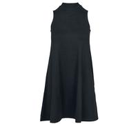 Urban Classics Ladies A-Line Turtleneck Dress Damen-Kurzes Kleid - schwarz 5XL