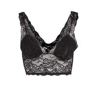 Urban Classics - Ladies Allover Lace Padded Black - BH - Schwarz - XL - 92% Nylon, 8% Elastan,Spitze Schwarz XL