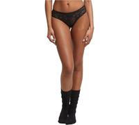 Urban Classics Damen Slips Allover Lace Brazilian - 2er-Pack Schwarz Größe M