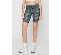 Urban Classics Ladies Aop Cycle Shorts Black/white Größe: S | Sport-Leggings Outlet | Damen | Schwarz