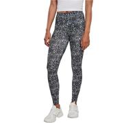 Urban Classics Leggings Damen Ladies AOP schwarz-weiß US-Größen 4XL