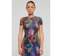 Urban Classics - Ladies AOP Mesh Multicolorreflection - T-Shirt - Mehrfarbig - S - 90% Polyester, 10% Elastan,Maschenware Mehrfarbig S