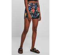 Urban Classics Damen Shorts AOP Viscose Resort 100% Viskose Bunt XS