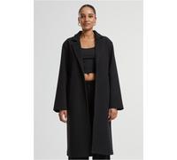 Winterjacke URBAN CLASSICS "Urban Classics Ladies Basic Coat", Damen, Gr. XXL, schwarz, 100% Polyester, unifarben, casual, normal, amerikanischer Ausschnitt, Langarm, Jacken (30135154-XXL) schwarz