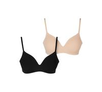 Urban Classics Ladies Basic Padded Bra 2-Pack BH natur in EU85C