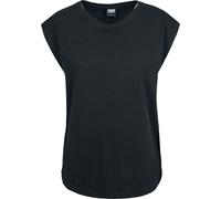 Urban Classics Damen T-shirt Ladies Basic Shaped Tee T Shirt, Schwarz, L EU
