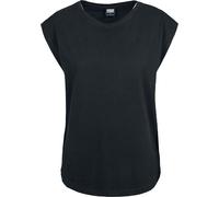 Urban Classics Damen Ladies Basic Shaped Tee T-Shirt, Black, XXL