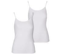 Urban Classics Damen Ladies Basic Tank Top Cotton 2-Pack TB7673A White-XL