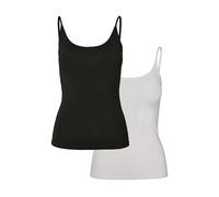 Urban Classics Female Shirt Ladies Basic Top 2-Pack Black/White-3XL