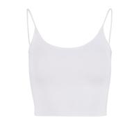 Urban Classics Damen Ladies Basic Top Low Back Neckline TB7697 White-M