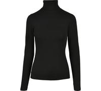 Urban Classics Ladies Basic Turtleneck Longsleeve Frauen Sweatshirt schwarz