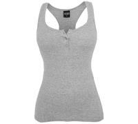 Urban Classics Ladies Button Tanktop Top grau in XS