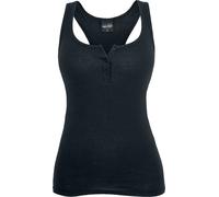 Urban Classics Ladies Button Tanktop Top schwarz in L