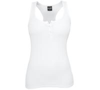Urban Classics Ladies Button Tanktop Top weiß in L