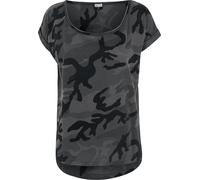 Urban Classics Ladies Camo Back Shaped Tee T-Shirt darkcamo in 5XL
