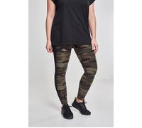 Urban Classics Ladies Camo Stripe Leggings Damen-Leggings - woodland schwarz XS