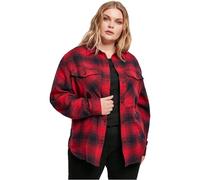 Urban Classics Ladies Check Overshirt darkblue/red XL