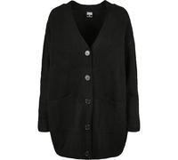 Urban Classics Ladies Chunky Fluffy Knit Cardigan Frauen in Gr. 5XL in Schwarz