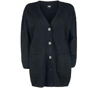 Urban Classics Ladies Chunky Fluffy Knit Cardigan Frauen in Gr. XS in Schwarz