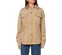 Urban Classics Ladies Classic Overshirt in Gr. S in Braun