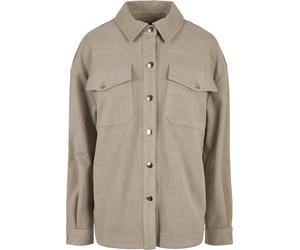 Urban Classics Ladies Classic Overshirt lighttaupe-4XL
