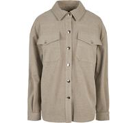 Urban Classics Damen Overshirt Classic Langarm Light Taupe XXL