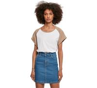 Urban Classics Ladies Contrast Raglan Tee Frauen T-Shirt weiß M 100% Baumwolle Basics, Streetwear